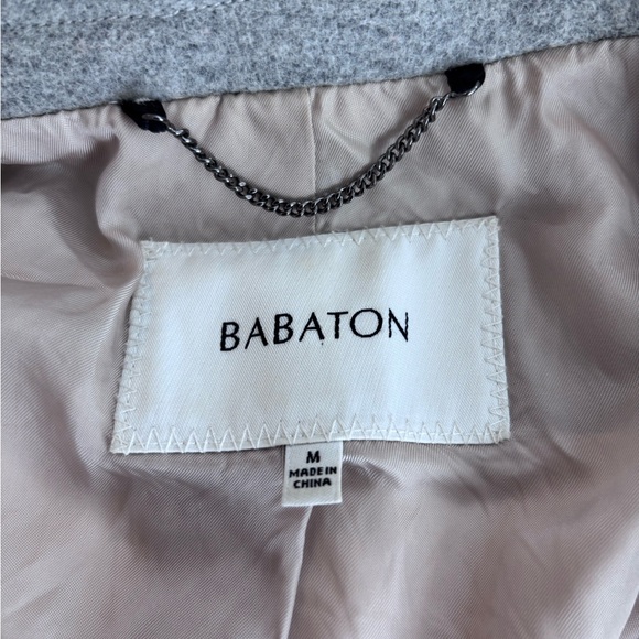 ARITZIA Babaton Portfolio Double Face Coat Grey Wool Cashmere Medium GUC - Picture 15 of 17